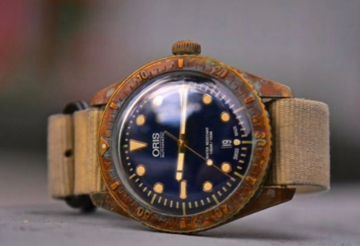 Штучно патинований годинник «Oris Carl Brashear» Старка Шейплі